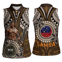 Samoa Warrior Women Sleeveless Polo Shirt The Mighty Samoan Warrior Spirit