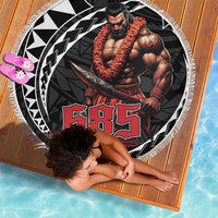 Samoan Pride Polynesian Tribal Warrior Beach Blanket 685 Samoa Mo Samoa