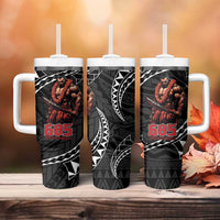 Samoan Pride Polynesian Tribal Warrior Tumbler With Handle 685 Samoa Mo Samoa LT9 - Polynesian Pride