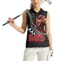 Samoan Pride Polynesian Tribal Warrior Women Sleeveless Polo Shirt 685 Samoa Mo Samoa