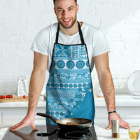 Fiji Marau na Kerisimasi Apron Aqua Tagimoucia Tapa Masi Tribal - Polynesian Pride