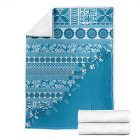 Fiji Marau na Kerisimasi Blanket Aqua Tagimoucia Tapa Masi Tribal - Polynesian Pride