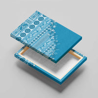 Fiji Marau na Kerisimasi Canvas Wall Art Aqua Tagimoucia Tapa Masi Tribal - Polynesian Pride