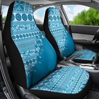 Fiji Marau na Kerisimasi Car Seat Cover Aqua Tagimoucia Tapa Masi Tribal - Polynesian Pride