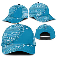 Fiji Marau na Kerisimasi Classic Cap Aqua Tagimoucia Tapa Masi Tribal LT9 - Polynesian Pride