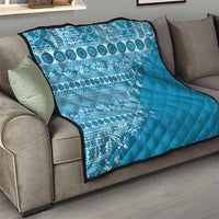 Fiji Marau na Kerisimasi Quilt Aqua Tagimoucia Tapa Masi Tribal - Polynesian Pride