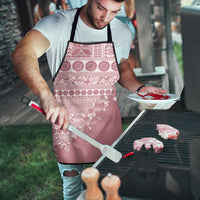 Fiji Marau na Kerisimasi Apron Dusty Rose Tagimoucia Tapa Masi Tribal - Polynesian Pride