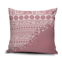Fiji Marau na Kerisimasi Pillow Cover Dusty Rose Tagimoucia Tapa Masi Tribal - Polynesian Pride