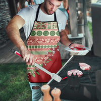 Fiji Marau na Kerisimasi Apron Red Tagimoucia Tapa Masi Tribal - Polynesian Pride