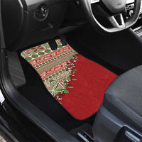 Fiji Marau na Kerisimasi Car Mats Red Tagimoucia Tapa Masi Tribal - Polynesian Pride