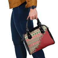 Fiji Marau na Kerisimasi Shoulder Handbag Red Tagimoucia Tapa Masi Tribal - Polynesian Pride