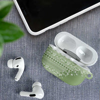 Fiji Marau na Kerisimasi AirPods Case Sage Green Tagimoucia Tapa Masi Tribal - Polynesian Pride