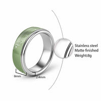 Fiji Marau na Kerisimasi Classic Ring Sage Green Tagimoucia Tapa Masi Tribal - Polynesian Pride