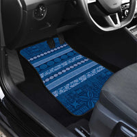 Fiji Marau na Kerisimasi Car Mats Blue Tapa Masi Inspired Christmas - Polynesian Pride