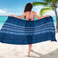 Fiji Marau na Kerisimasi Sarong Blue Tapa Masi Inspired Christmas - Polynesian Pride