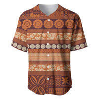 Fiji Marau na Kerisimasi Baseball Jersey Gold Tapa Masi Inspired Christmas LT9 Gold - Polynesian Pride