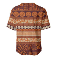 Fiji Marau na Kerisimasi Baseball Jersey Gold Tapa Masi Inspired Christmas LT9 - Polynesian Pride