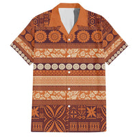Fiji Marau na Kerisimasi Hawaiian Shirt Gold Tapa Masi Inspired Christmas LT9 Gold - Polynesian Pride