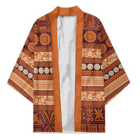 Fiji Marau na Kerisimasi Kimono Gold Tapa Masi Inspired Christmas - Polynesian Pride