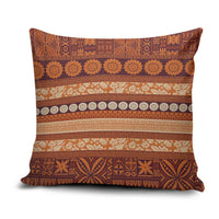 Fiji Marau na Kerisimasi Pillow Cover Gold Tapa Masi Inspired Christmas - Polynesian Pride