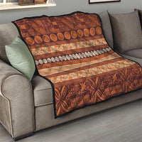 Fiji Marau na Kerisimasi Quilt Gold Tapa Masi Inspired Christmas - Polynesian Pride