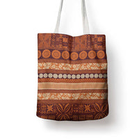 Fiji Marau na Kerisimasi Tote Bag Gold Tapa Masi Inspired Christmas - Polynesian Pride