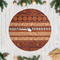Fiji Marau na Kerisimasi Tree Skirt Gold Tapa Masi Inspired Christmas - Polynesian Pride