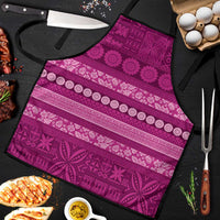Fiji Marau na Kerisimasi Apron Pink Tapa Masi Inspired Christmas - Polynesian Pride