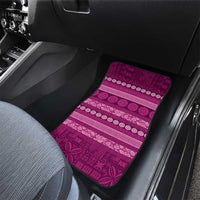 Fiji Marau na Kerisimasi Car Mats Pink Tapa Masi Inspired Christmas - Polynesian Pride