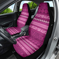 Fiji Marau na Kerisimasi Car Seat Cover Pink Tapa Masi Inspired Christmas - Polynesian Pride