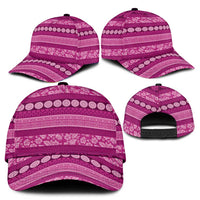 Fiji Marau na Kerisimasi Classic Cap Pink Tapa Masi Inspired Christmas LT9 - Polynesian Pride