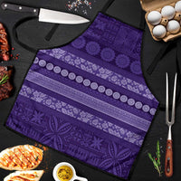 Fiji Marau na Kerisimasi Apron Purple Tapa Masi Inspired Christmas - Polynesian Pride