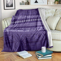 Fiji Marau na Kerisimasi Blanket Purple Tapa Masi Inspired Christmas - Polynesian Pride