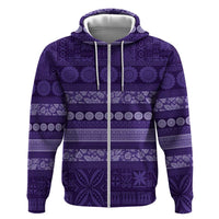 Fiji Marau na Kerisimasi Hoodie Purple Tapa Masi Inspired Christmas - Polynesian Pride