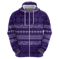 Fiji Marau na Kerisimasi Hoodie Purple Tapa Masi Inspired Christmas - Polynesian Pride