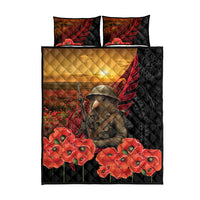 Maori Kiwi Soldier Fern Tattoo ANZAC Day Quilt Bed Set Lest We Forget