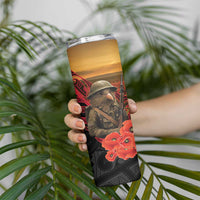 Maori Kiwi Soldier Fern Tattoo ANZAC Day Skinny Tumbler Lest We Forget
