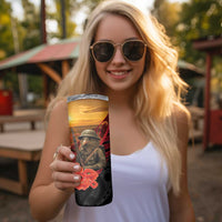 Maori Kiwi Soldier Fern Tattoo ANZAC Day Skinny Tumbler Lest We Forget