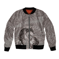 New Zealand Mother's Day Bomber Jacket Maori Mo Toku Mama Silver Fern