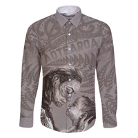 New Zealand Mother's Day Family Matching Long Sleeve Bodycon Dress and Hawaiian Shirt Maori Mo Toku Mama Silver Fern