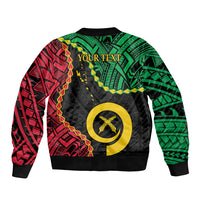 Personalised Vanuatu 44th Anniversary Bomber Jacket Tugeta Yumi Selebretem Indipendens Dei