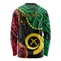 Personalised Vanuatu 44th Anniversary Long Sleeve Shirt Tugeta Yumi Selebretem Indipendens Dei LT9 - Polynesian Pride
