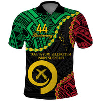 Personalised Vanuatu 44th Anniversary Polo Shirt Tugeta Yumi Selebretem Indipendens Dei