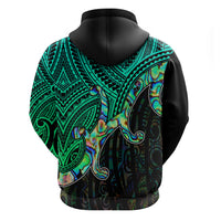 Aotearoa Papua Shell Hoodie Maori Tribal Pattern LT9 - Polynesian Pride