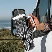 Aotearoa Maori Koru Tumbler With Handle Black Polynesian Pacific Tribal LT9 - Polynesian Pride