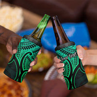 Personalised Aotearoa Papua Shell 4 in 1 Can Cooler Tumbler Green Polynesian Pacific Tribal