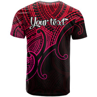 Custom Aotearoa Maori Koru T Shirt Polynesian Pacific Tribal Pink LT9 - Polynesian Pride