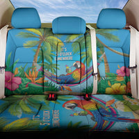 5 Oclock Somewhere Back Car Seat Cover Hawaii Parrots Cocktail Summer Beach Vibe LT9 One Size Blue - Polynesian Pride