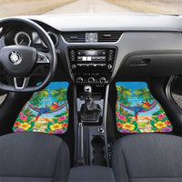 5 Oclock Somewhere Car Mats Hawaii Parrots Cocktail Summer Beach Vibe - Polynesian Pride