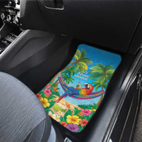 5 Oclock Somewhere Car Mats Hawaii Parrots Cocktail Summer Beach Vibe - Polynesian Pride